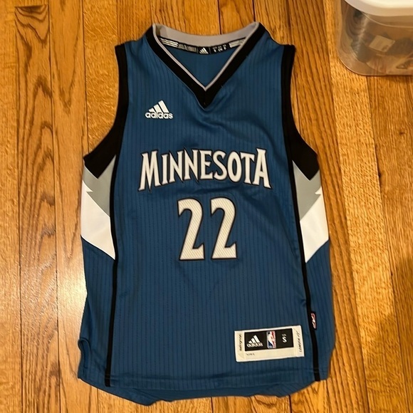 Adidas NBA Minnesota Timberwolves Wiggins 22 Jersey - Picture 1 of 3